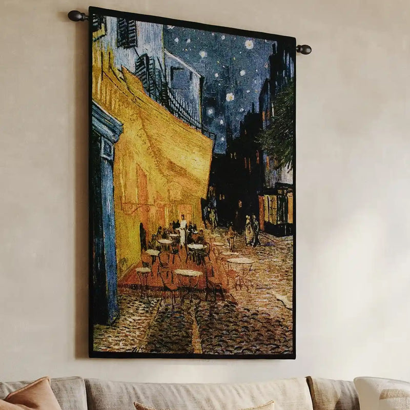 Van Gogh Cafe Terrace at Night Wall Tapestry