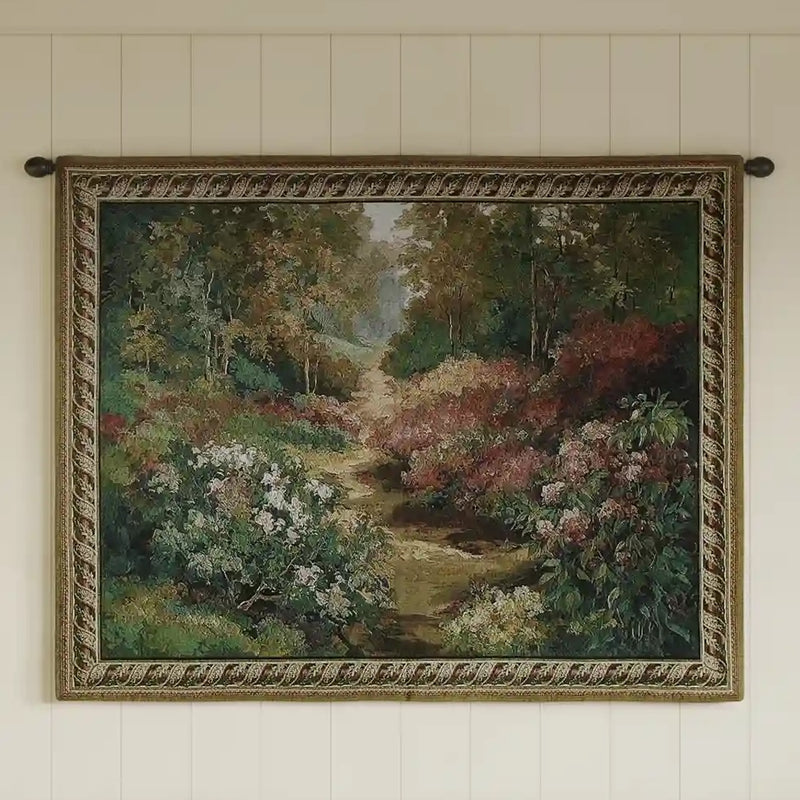 Along the Garden Path Wall Tapestry