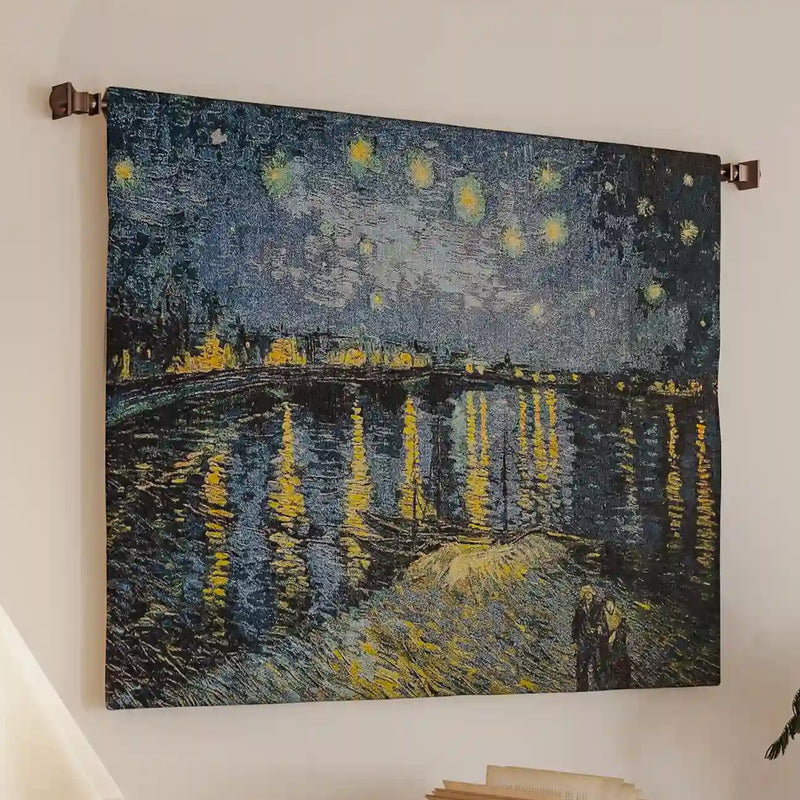 Starry Night Over the Rhone Van Gogh Wall Tapestry