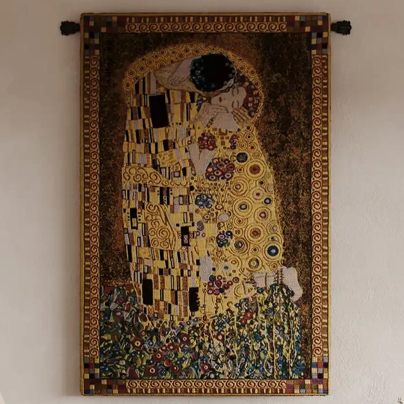 Gustav Klimt Kiss II Belgian Wall Tapestry