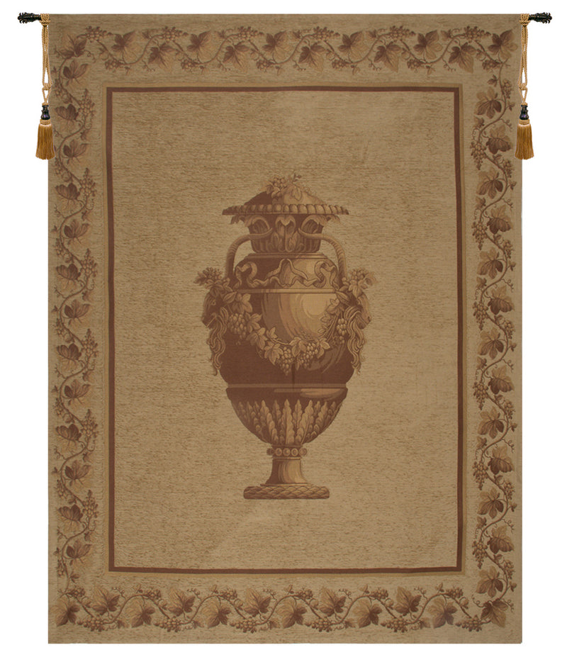 Antique Greek Urn Belgian Wall Tapestry