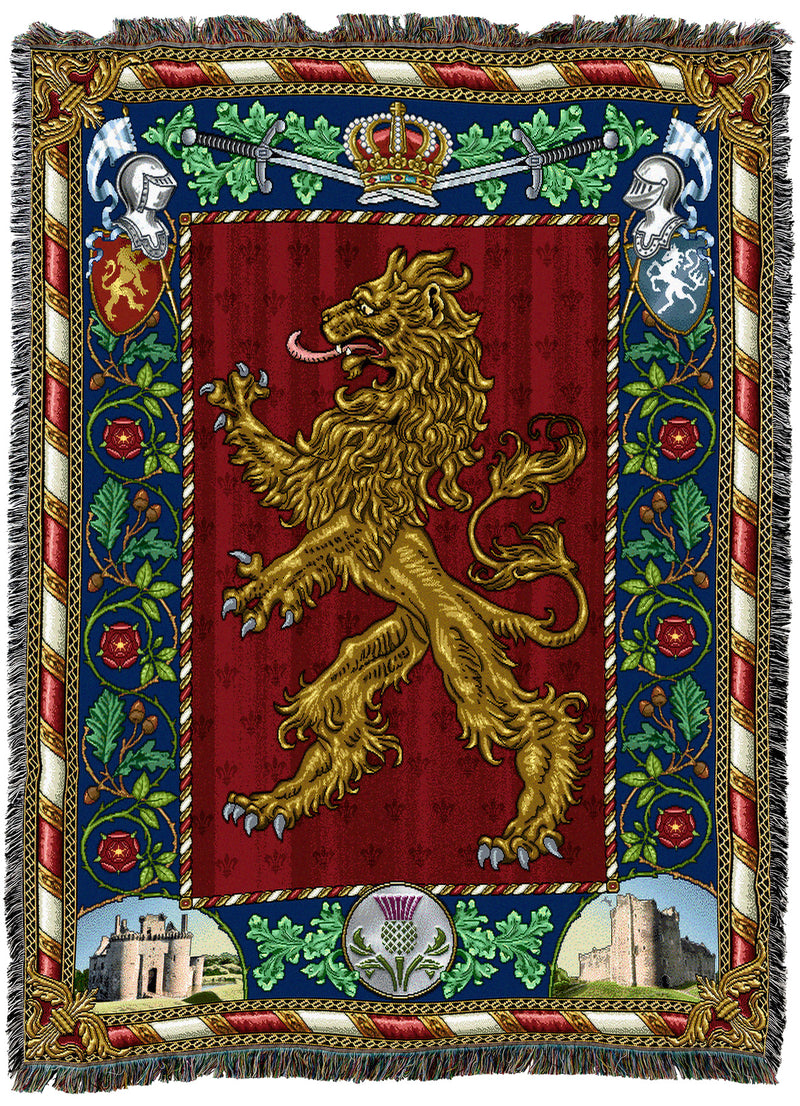 Scottish Lion Tapestry Throw