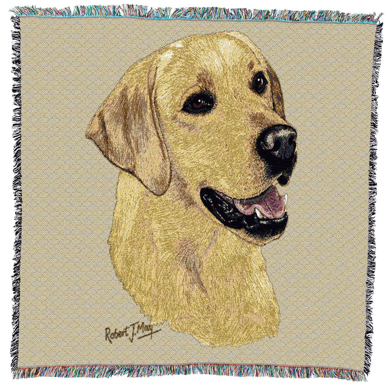 Labrador Retriever Yellow Small Throw