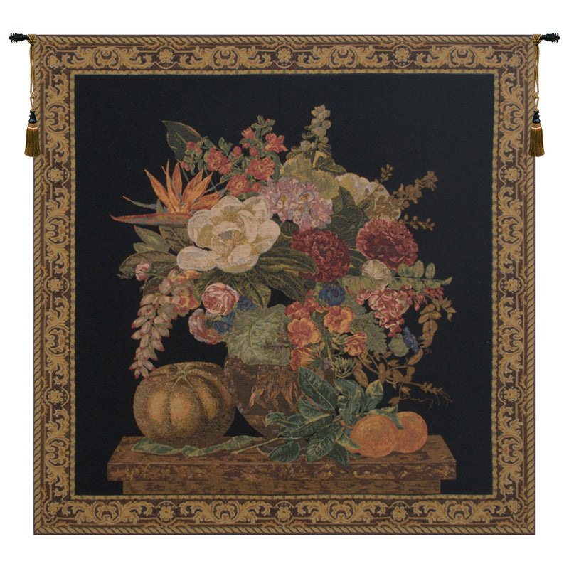 Fragrant Pedestal Black European Wall Tapestry