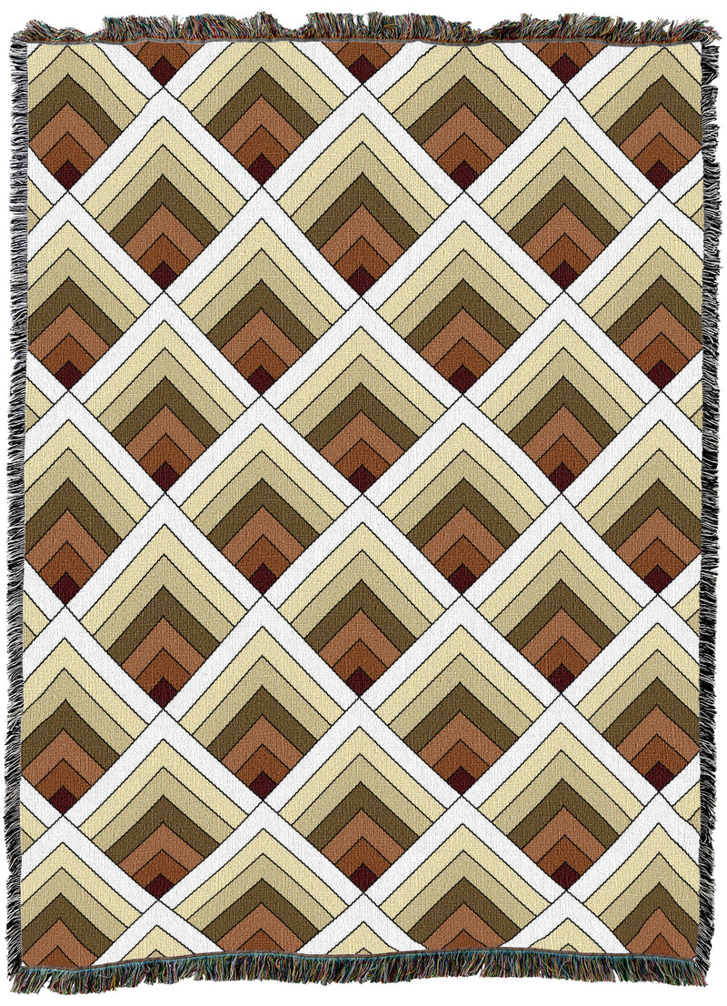 Log Cabin Window Noon Throw