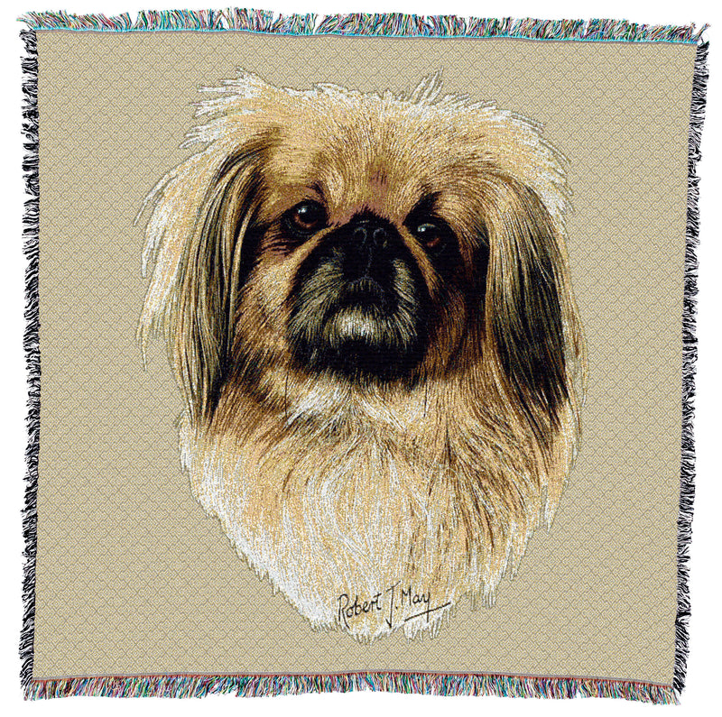 Pekingese Small Throw