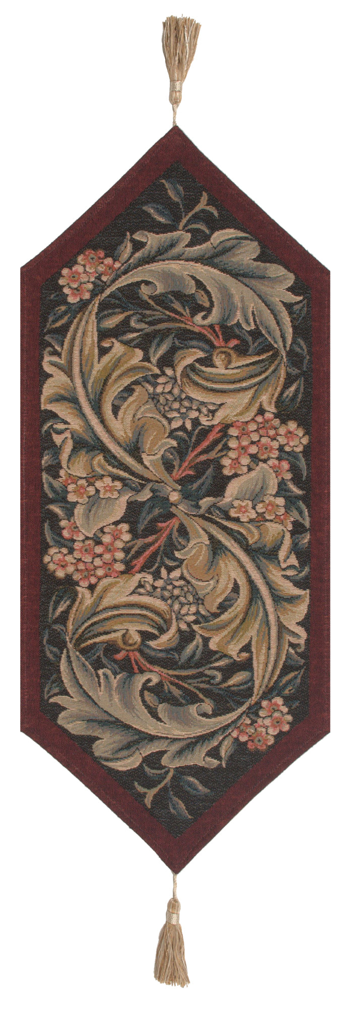 William Morris Red Small French Table Runner