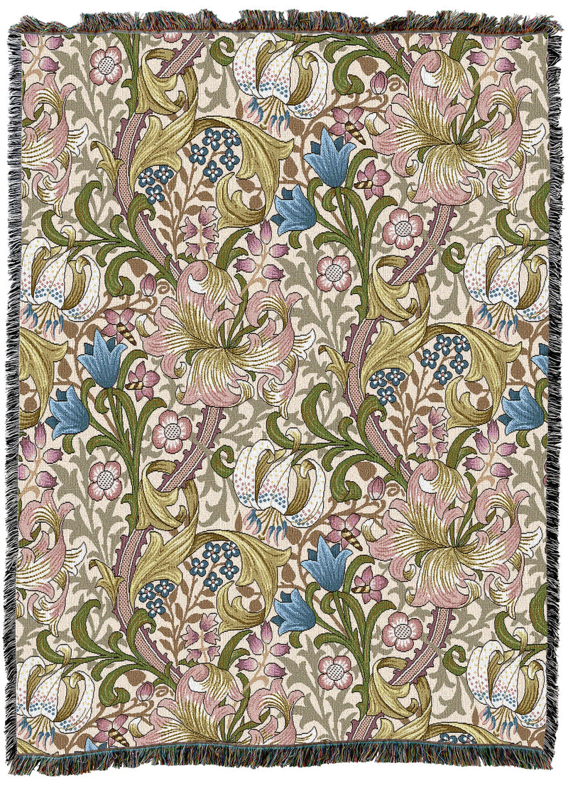 William Morris Golden Lily Pretty In Pink Throw