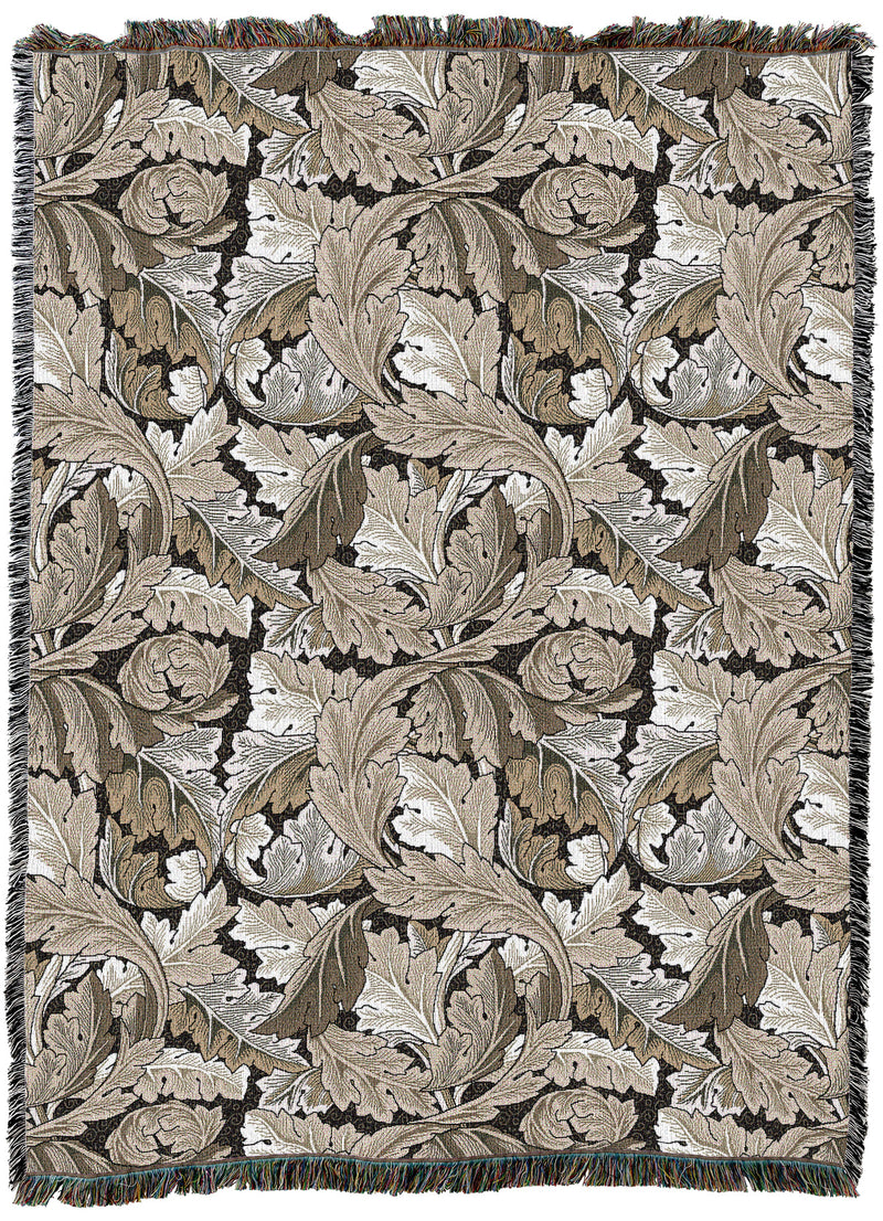 William Morris Acanthus Leaves Neutral XL Throw