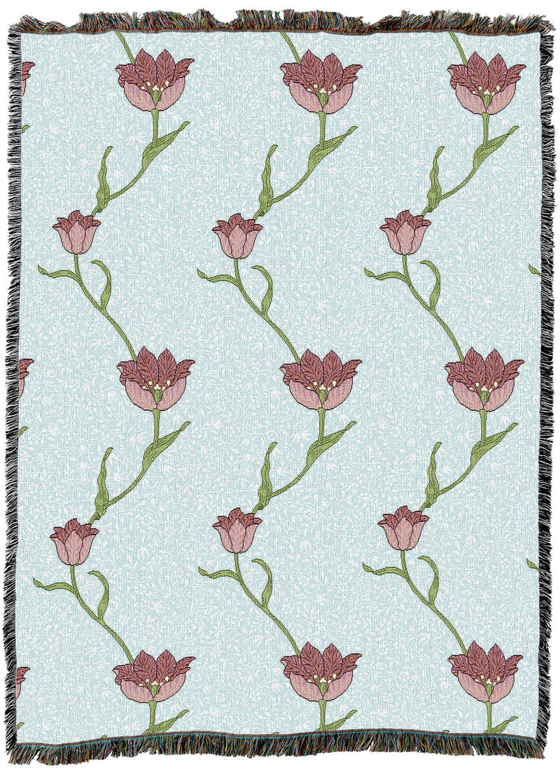 William Morris Garden Tulip Sky Throw