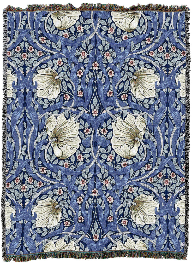 William Morris Pimpernel Sterling Throw