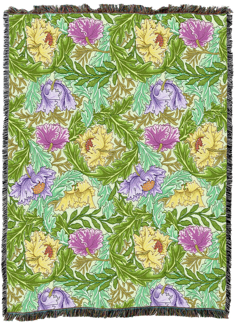 William Morris Wreath April Throw