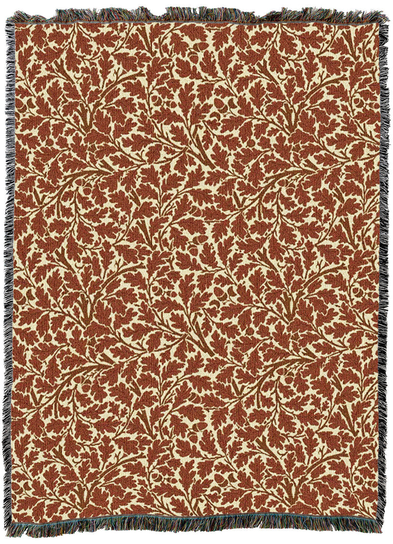 William Morris Oak Tree Autumn Throw