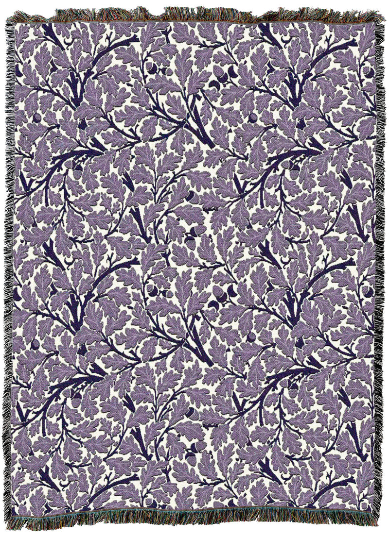 William Morris Oak Tree Purple Throw