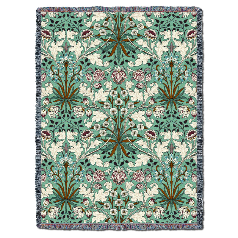 William Morris Hyacinth Mint Throw