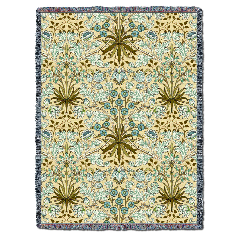 William Morris Hyacinth Rain Throw