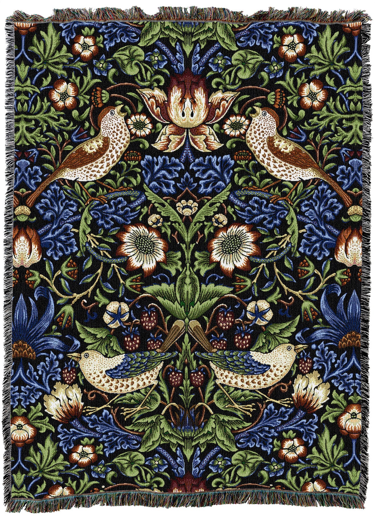 William Morris Strawberry Thief Throw – Quality Tapestries Inc.