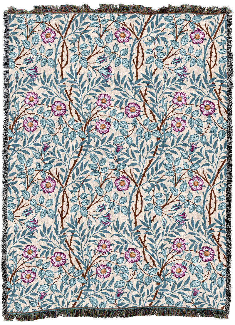 William Morris Sweetbriar Frost Throw