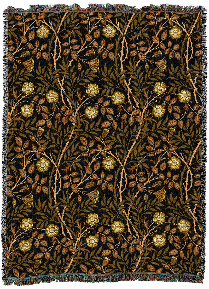 William Morris Sweetbriar Bronze Throw