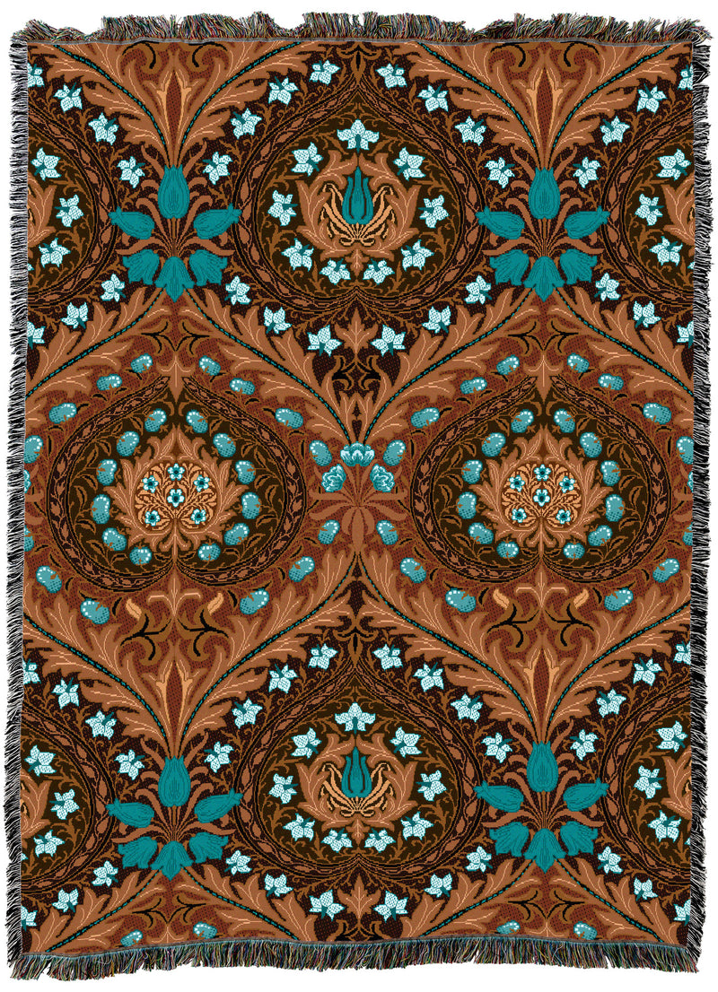 William Morris Eden Saddle Throw