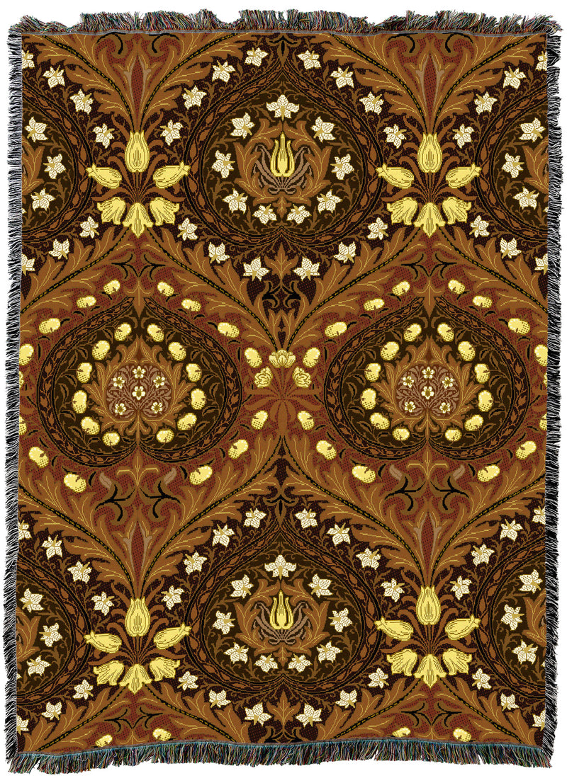 William Morris Eden Saddle Gold Throw