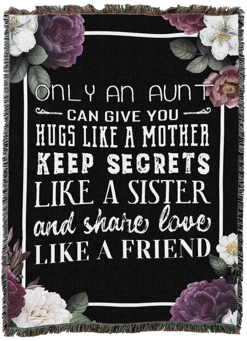 Only An Aunt Rose Border Throw