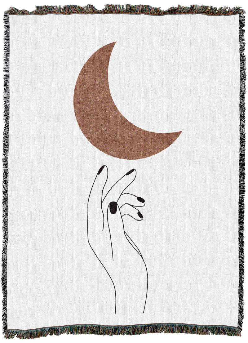 Hand With Moon Throw