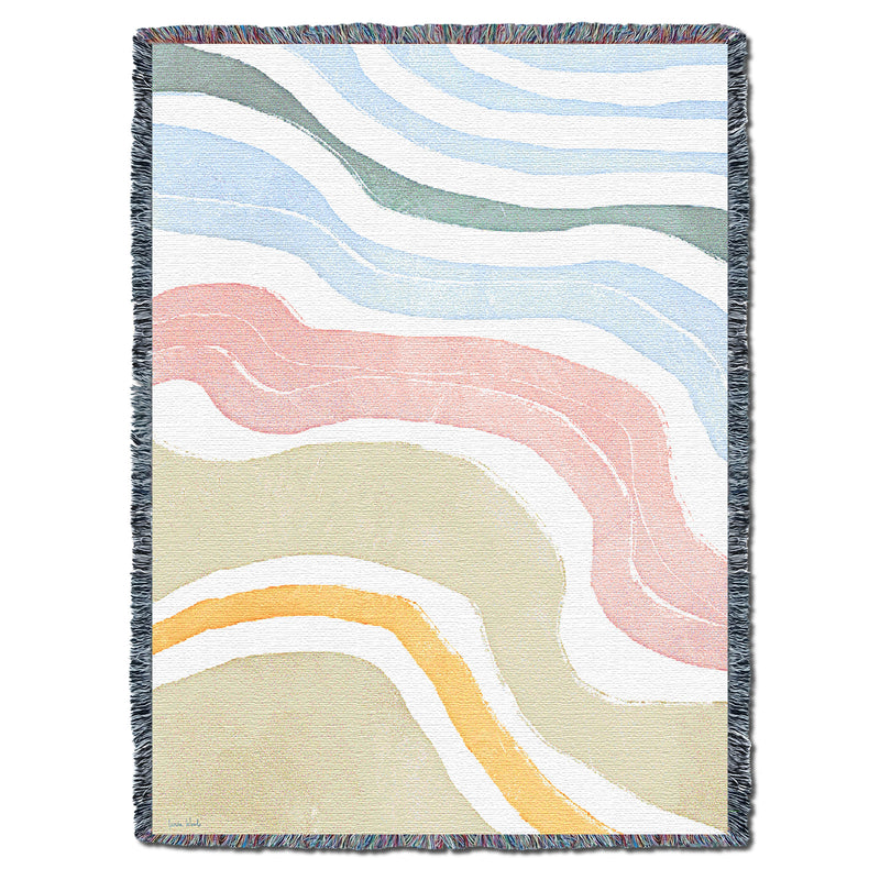 Pastel Waves Throw