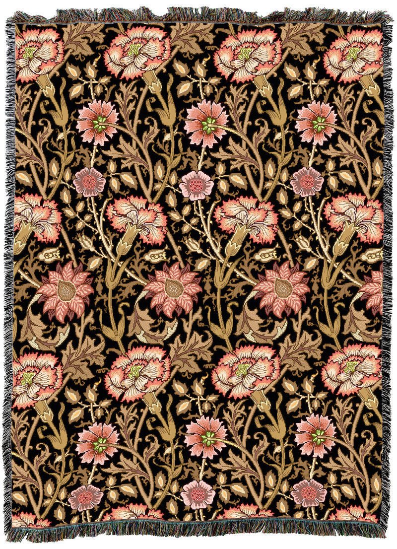 William Morris Pink And Rose Blush Throw