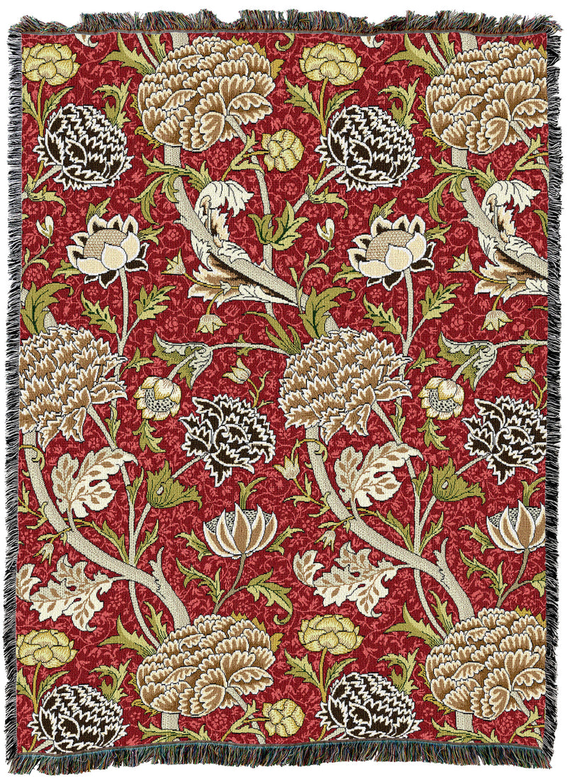 William Morris Cray Cardinal Throw