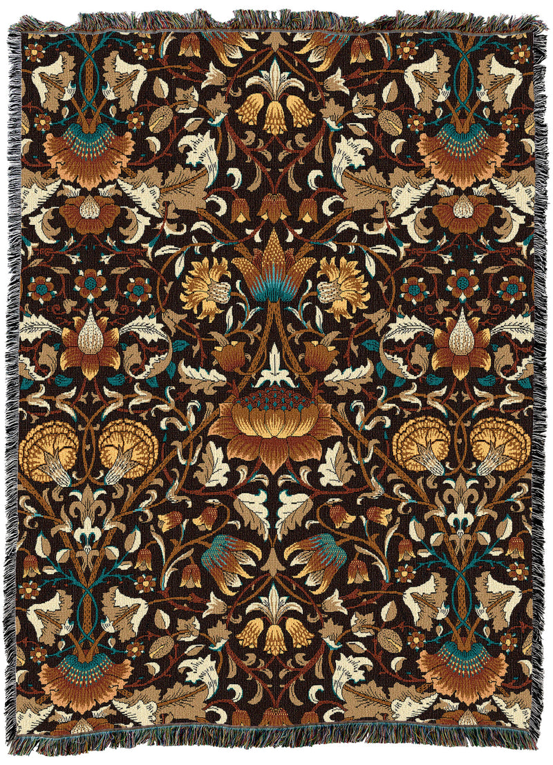 William Morris Lodden Sienna Throw