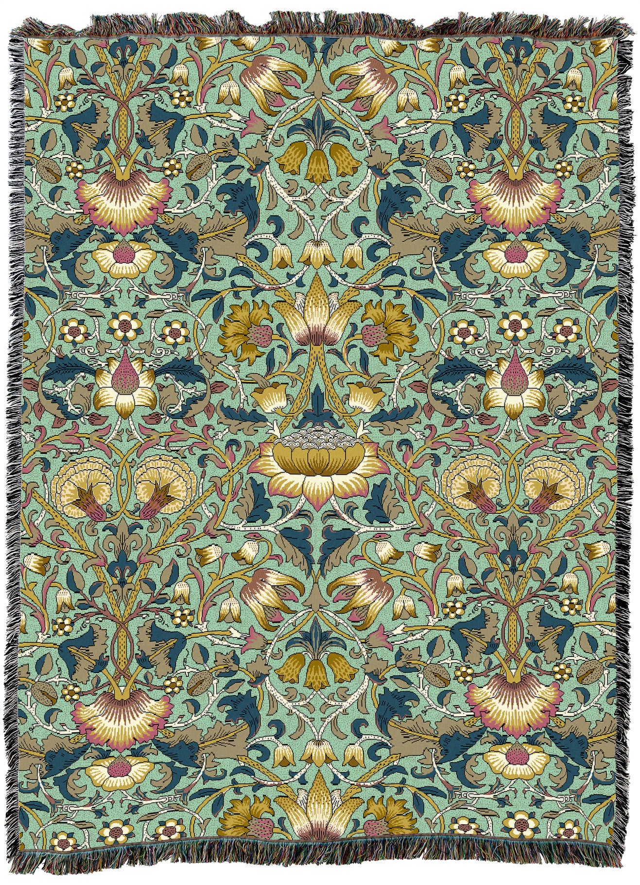 William Morris Lodden Moss XL Throw – Quality Tapestries Inc.