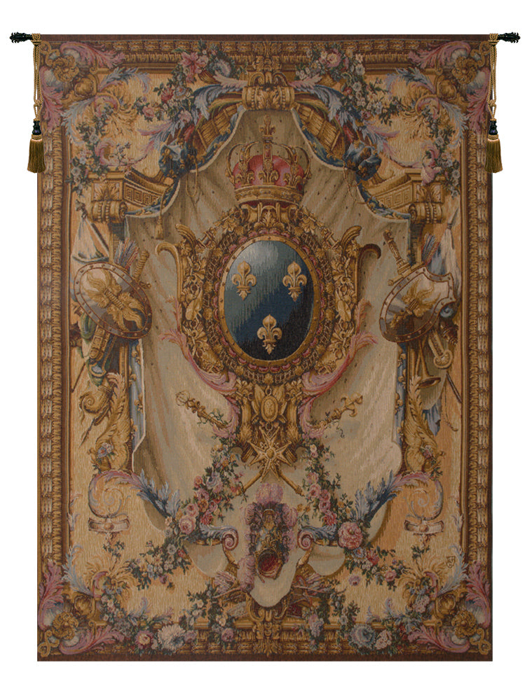 Grandes Armoiries Creme I French Wall Tapestry