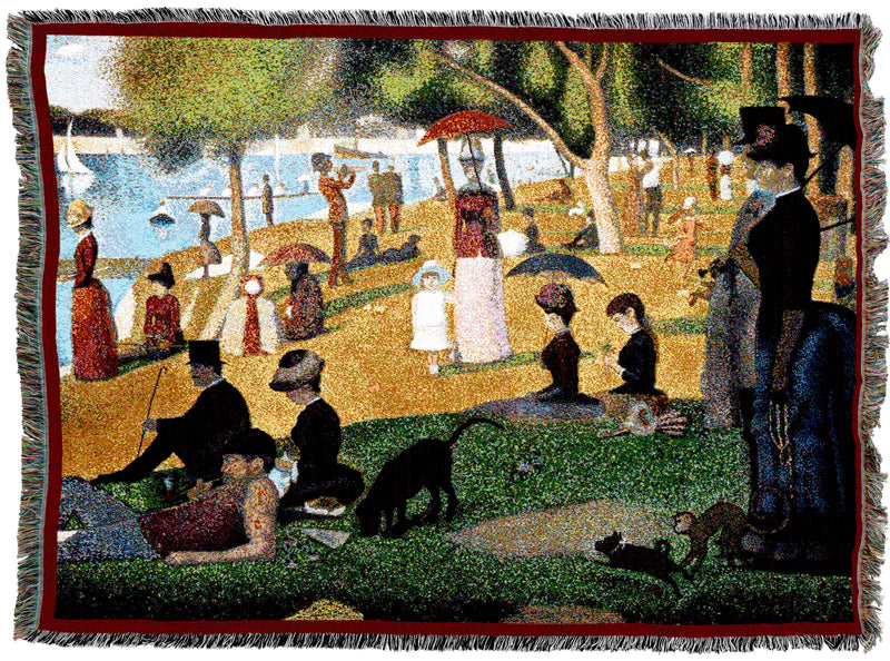 A Sunday Afternoon on the Island of La Grande Jatte Throw