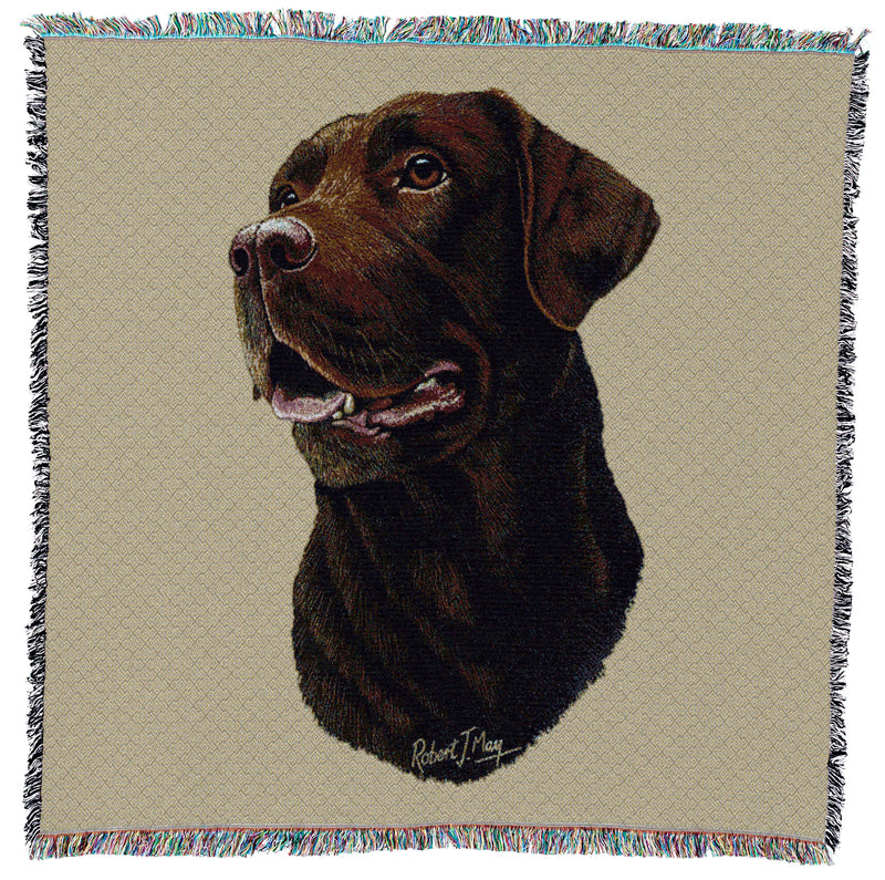 Labrador Retriever Chocolate Small Throw