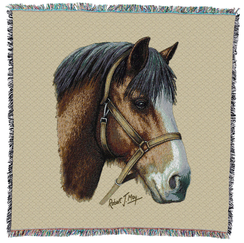 Clydesdale Horse Small Throw