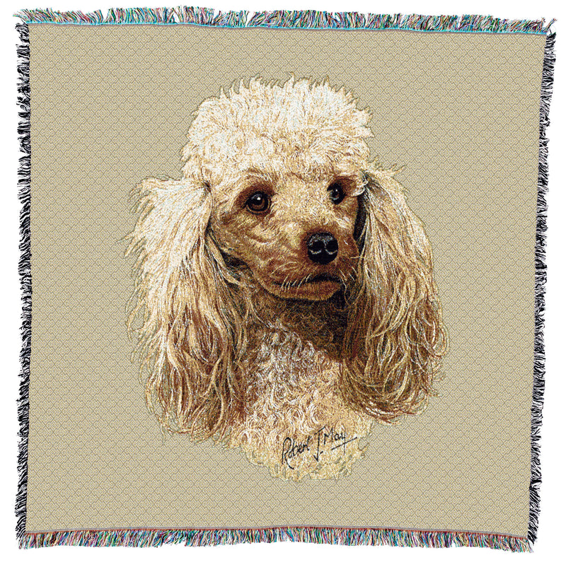 Poodle Cream Small Throw