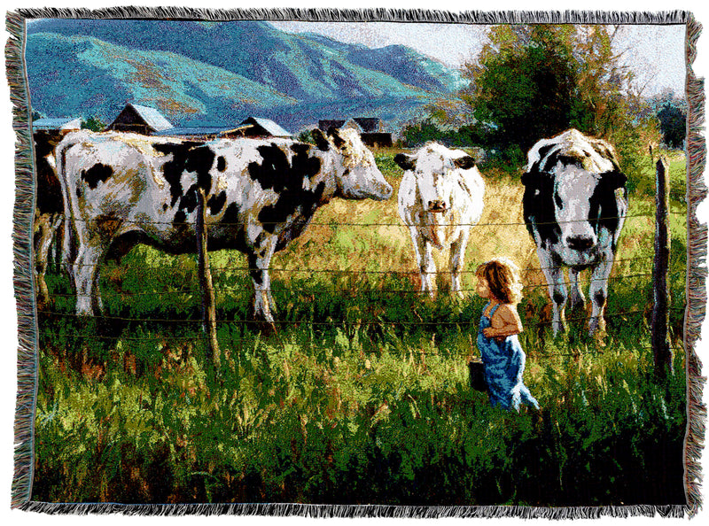 Anniken And The Cows Throw