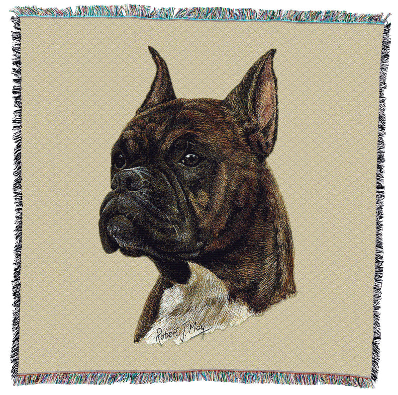 Boxer Brindle Small Throw