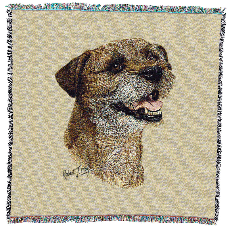 Border Terrier II Small Throw