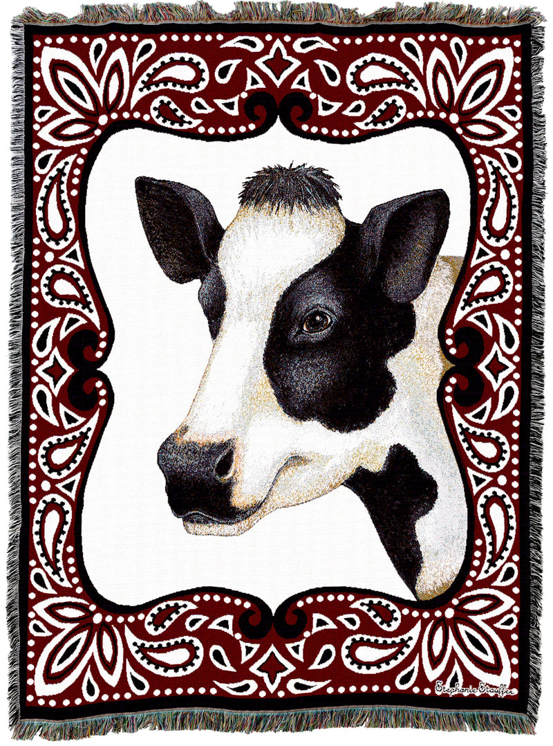 Bandana Cow Throw