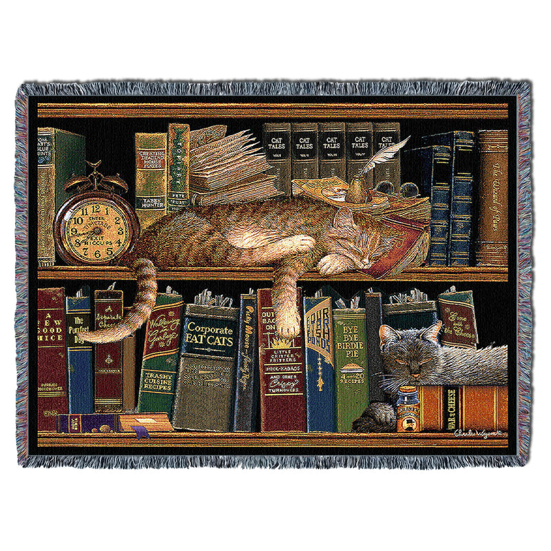 Remington The Well Read Tapestry Throw