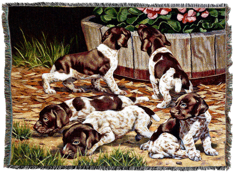 Common Scents Brown Spaniel Throw