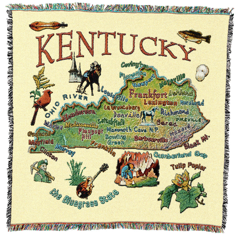 Kentucky State Small Throw