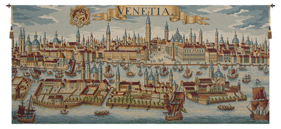 Venice Ancient Map Italian Wall Tapestry