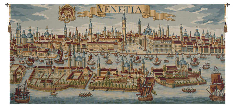 Venice Ancient Map Italian Wall Tapestry