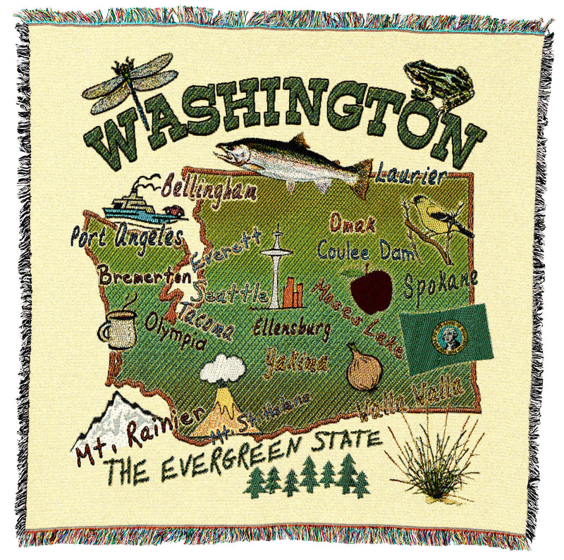 Washington State Small Throw