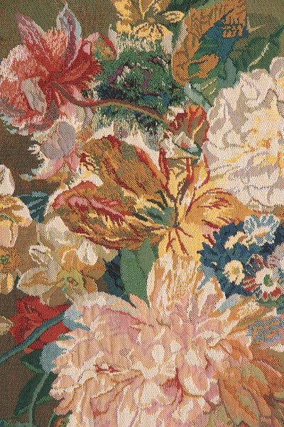 Terracotta Bouquet Belgian Wall Tapestry