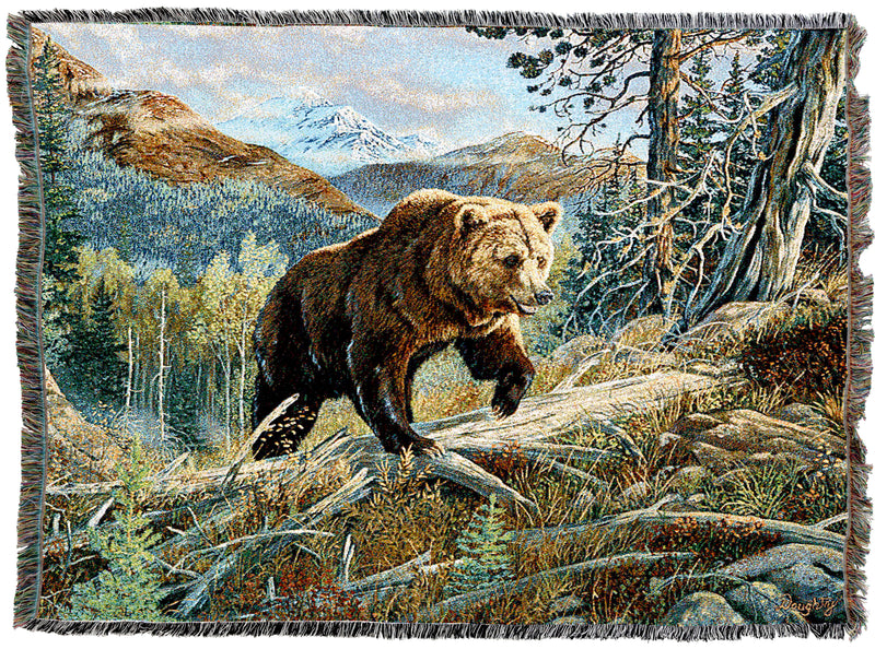 Over The Top Brown Bear Throw – Quality Tapestries Inc.