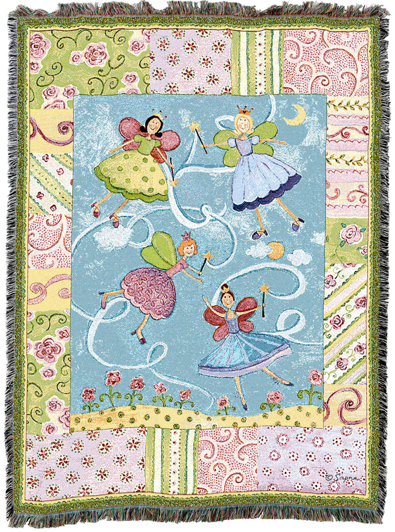 Patchwork Fairies Throw